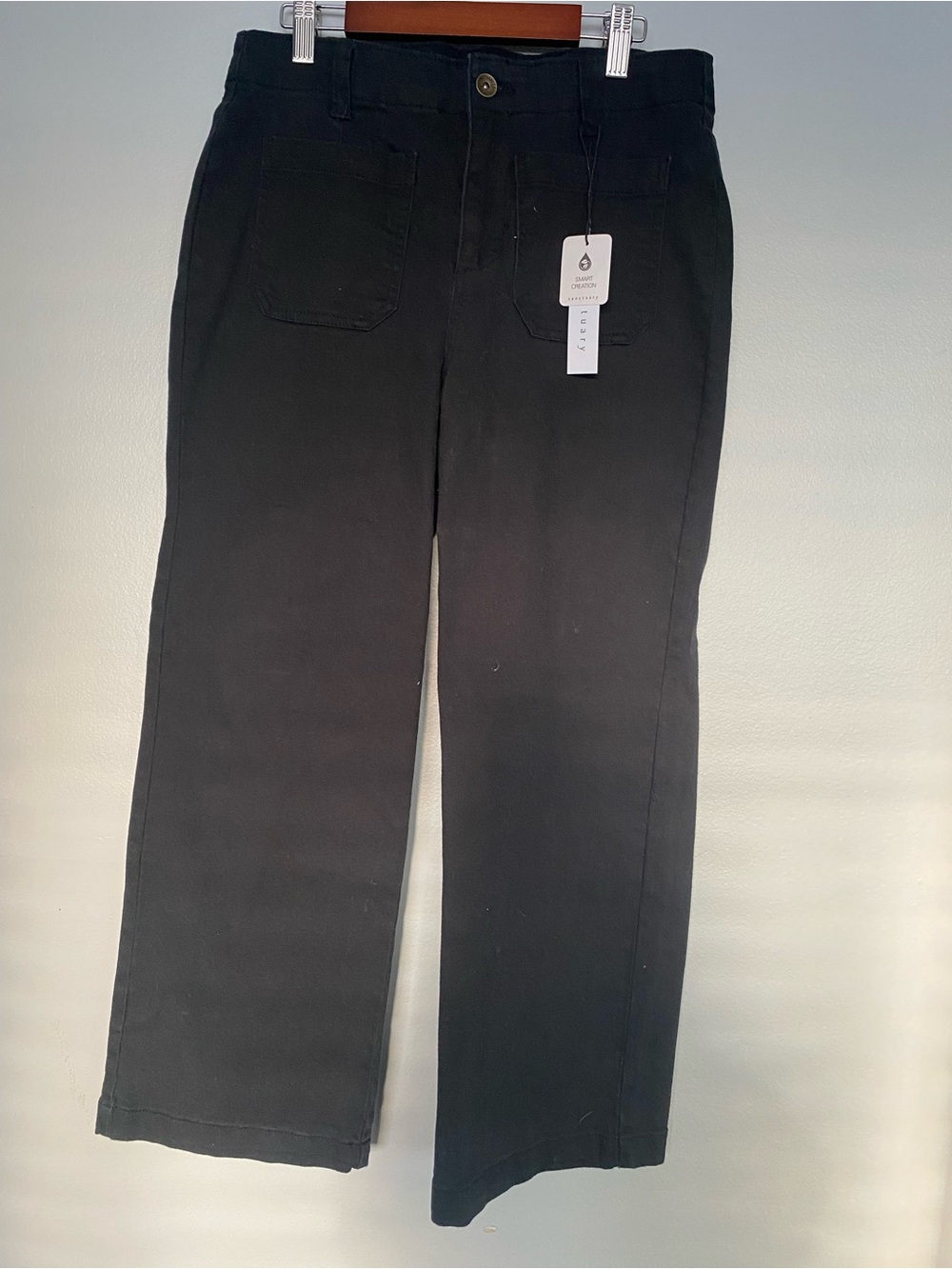 Sanctuary Black Straight-Leg Chinos